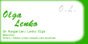 olga lenko business card